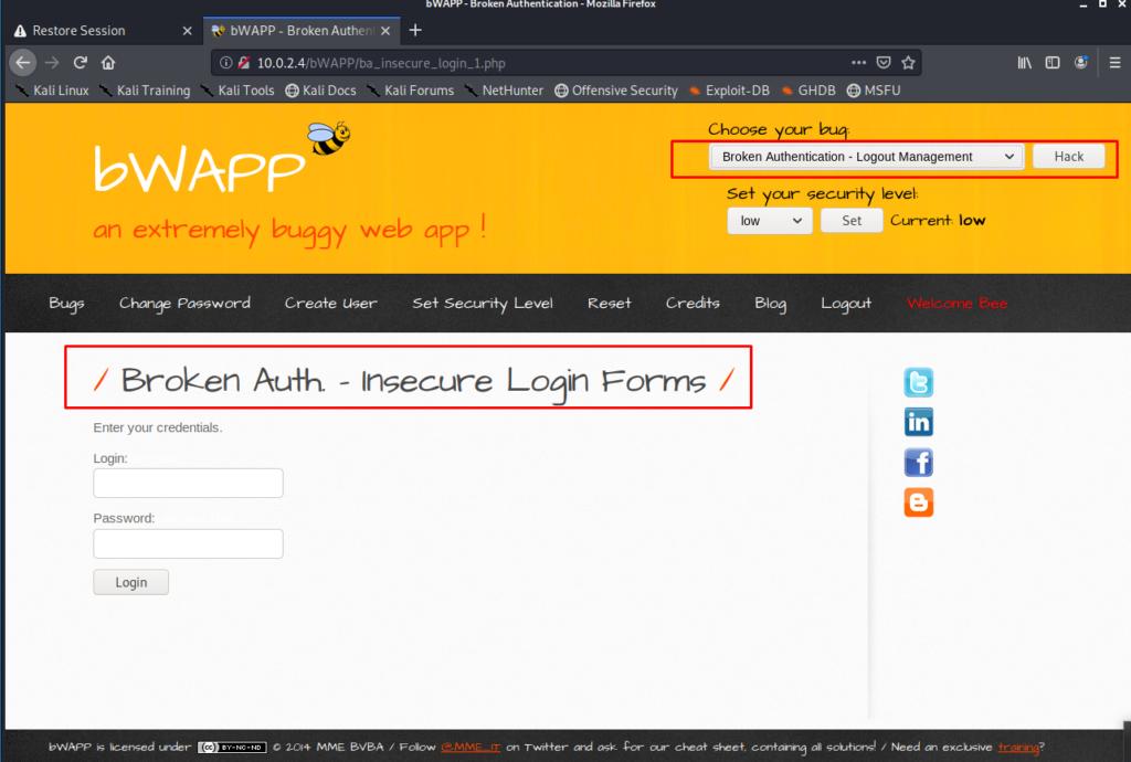 Broken Authentication – Insecure Login Forms