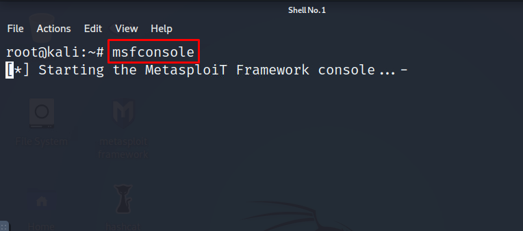 Переходим ко 2-му таску - Gain Access: Запускаем Metasploit с помощью команды – «msfconsole»