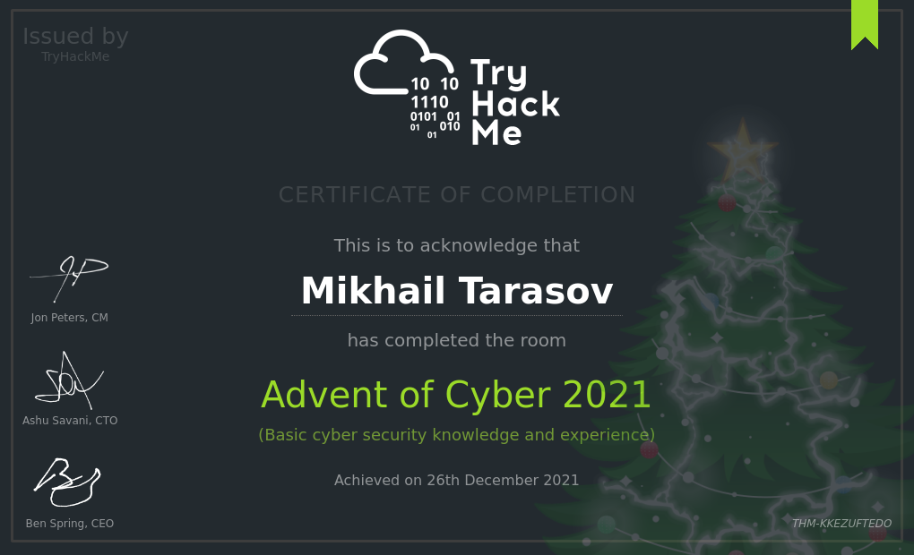 advent to cyber 2021