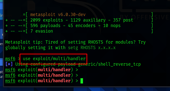exploit/multi/handler