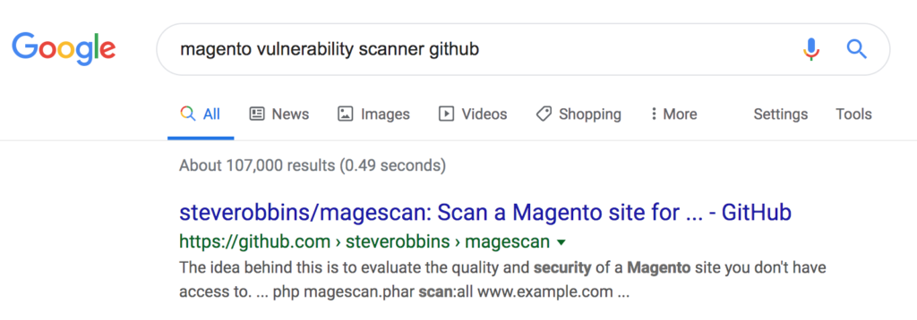 magento vulnerability scanner github
