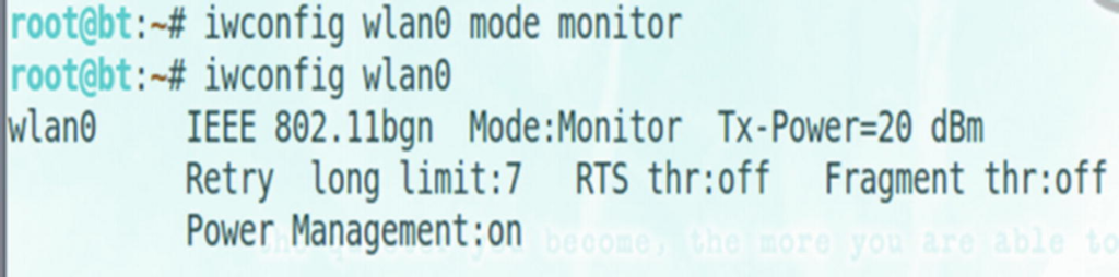 Monitor mode
