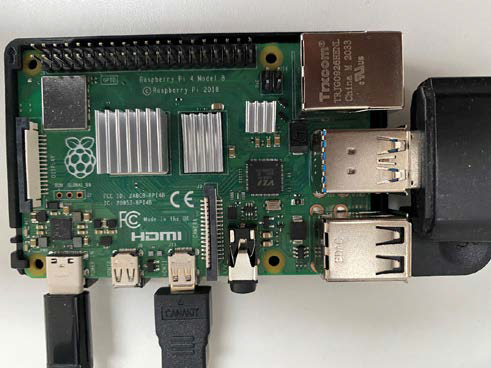Photo of assembled Raspberry Pi 4