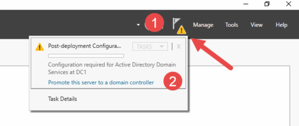 Promote this server to a domain controller
