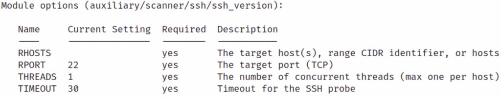 SSH version checker module