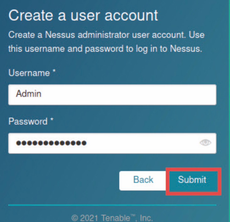 Creating a user account