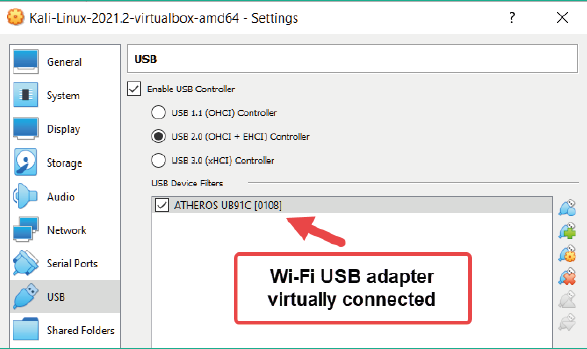 Adding a USB adapter