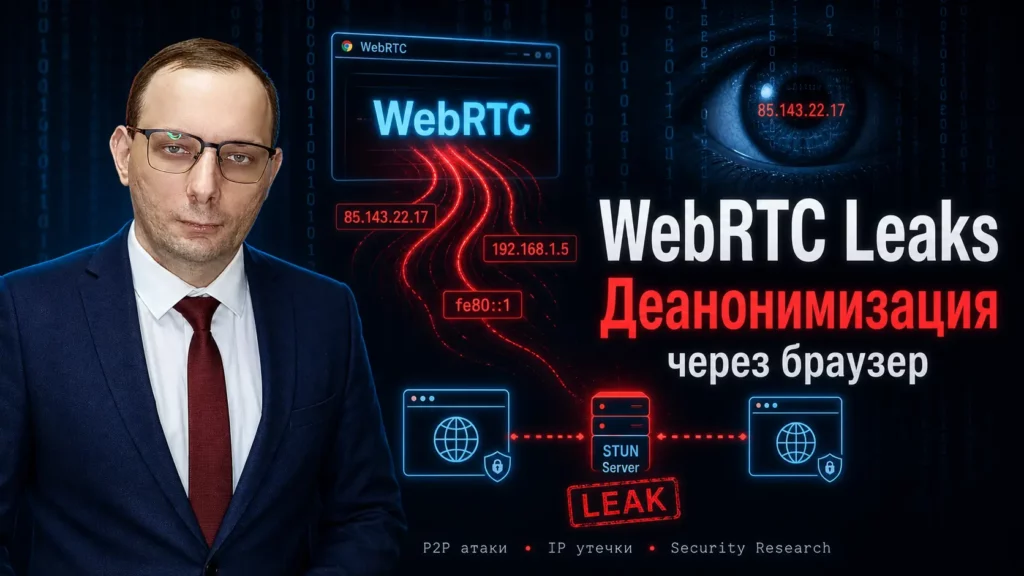 WebRTC Leaks и атаки на P2P: как деанонимизировать пользователя через браузер
